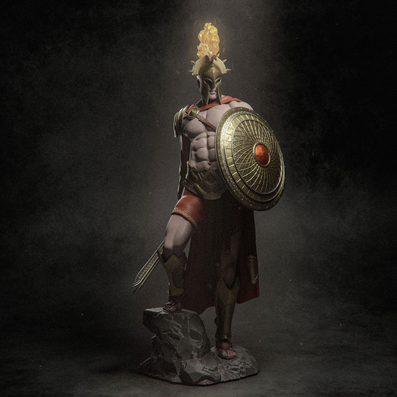 Ares| Maximum Detailed 12K 3D printed figure | Fantasy | CA3D