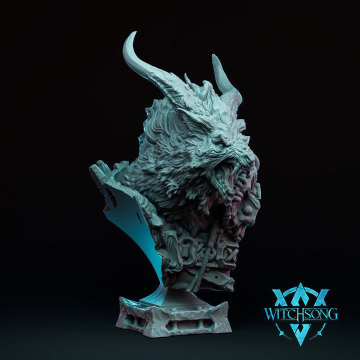 Ascendant Greatwolf | Maximum Detailed 12K 3D printed bust