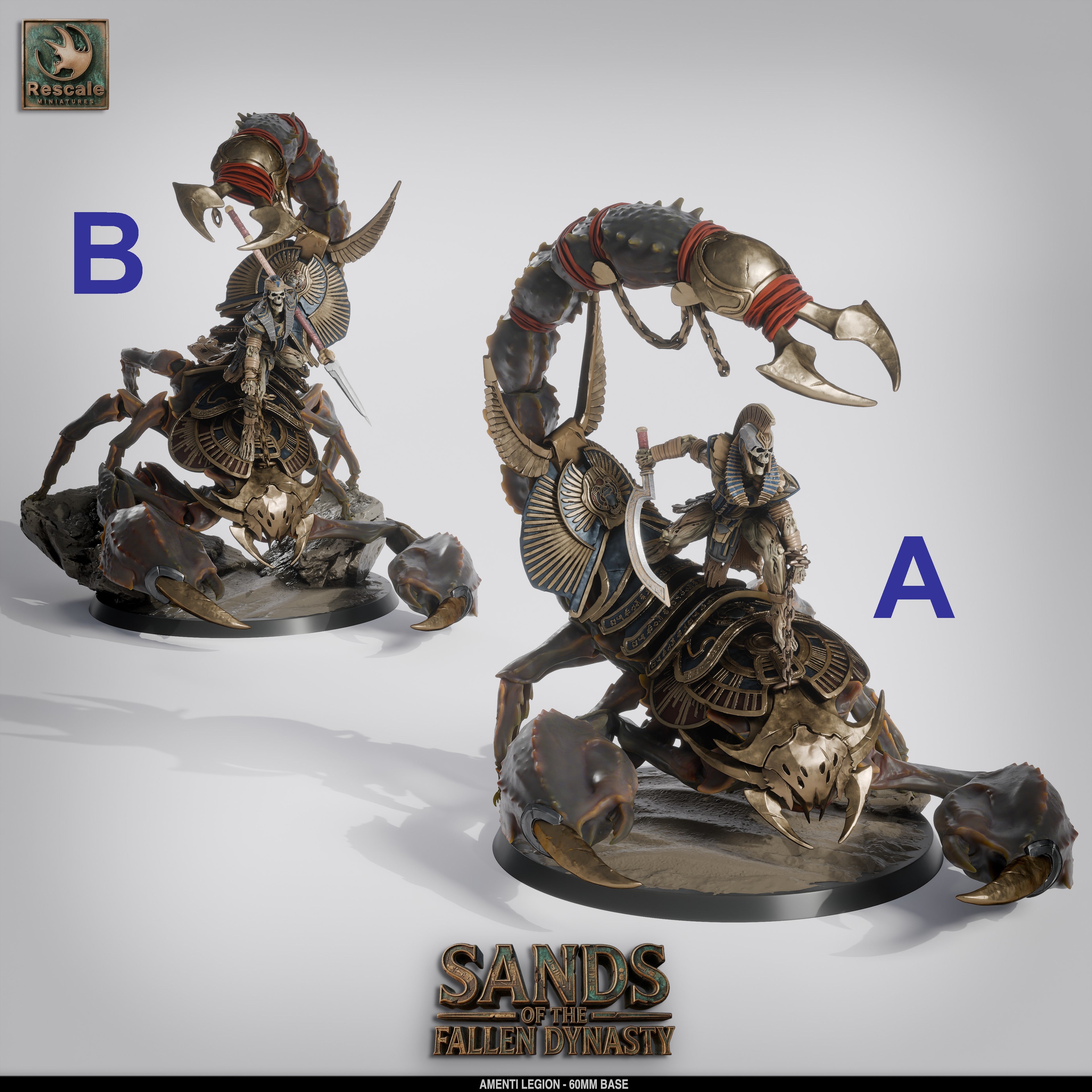 Figurine impression 3D résine | Amenti Legion Giant scorpion | The Fallen Dynasty | High detailed miniature | Rescale Miniatures