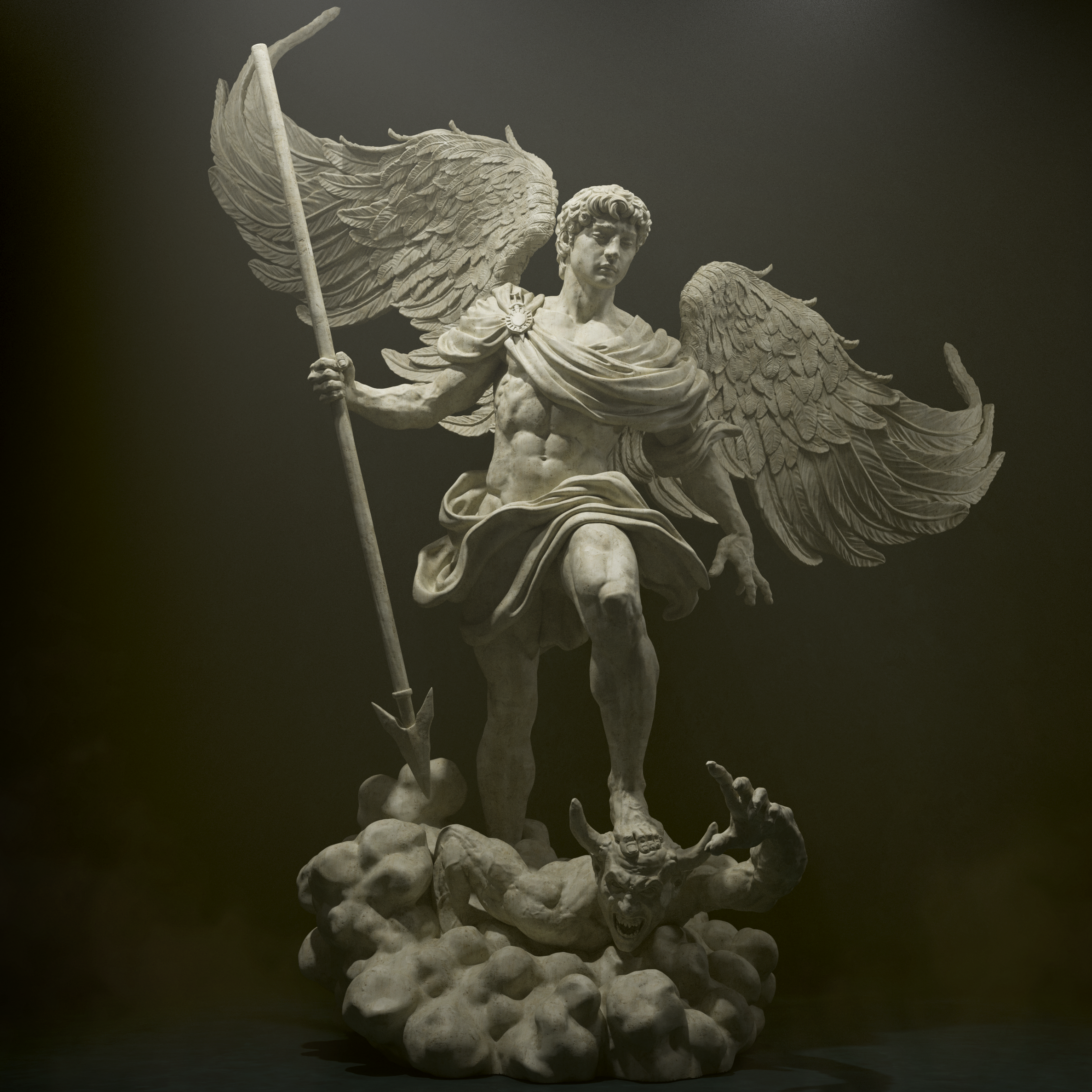 Archangel Michael | Maximum Detailed 12K 3D printed figure | Fantasy | CA3D