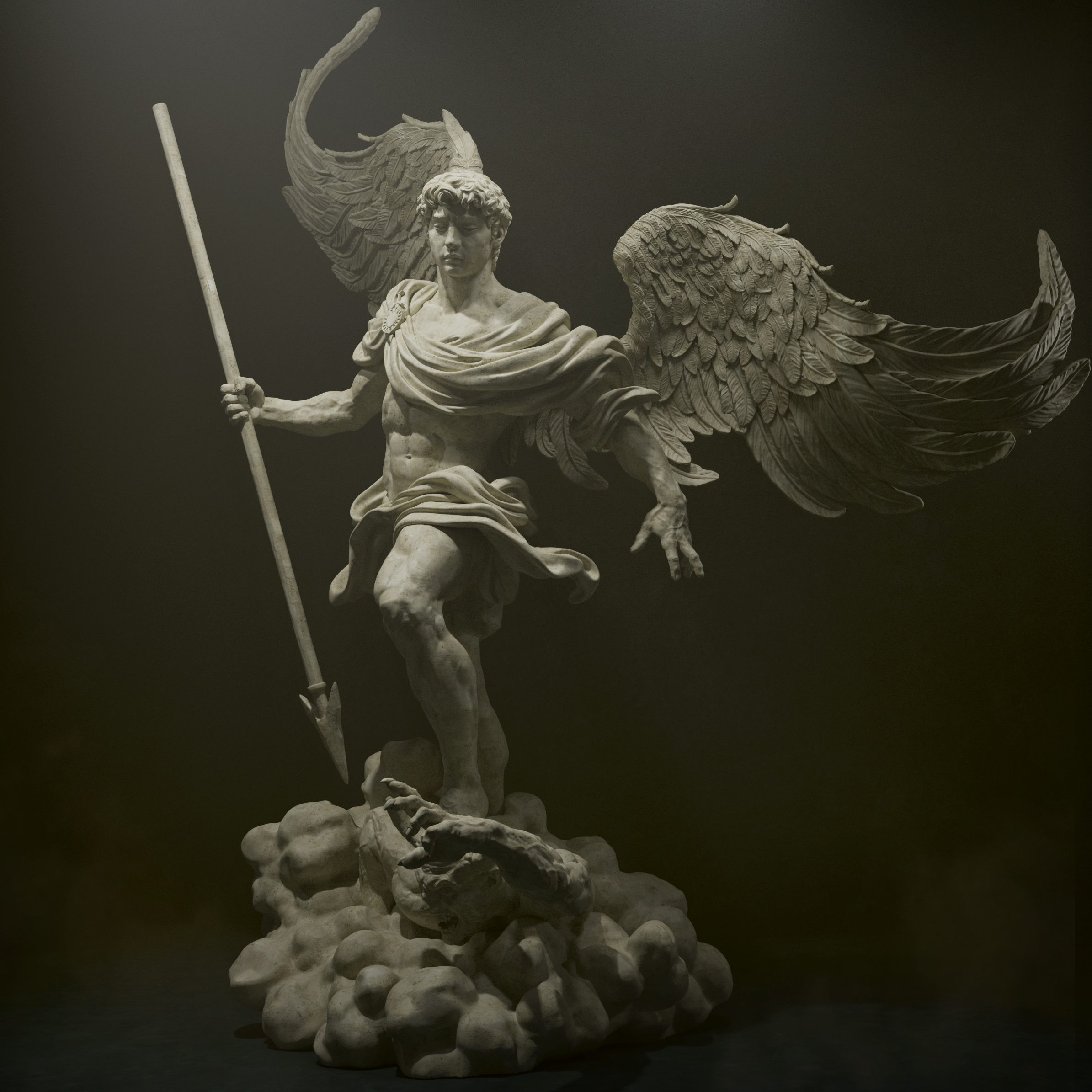 Archangel Michael | Maximum Detailed 12K 3D printed figure | Fantasy | CA3D