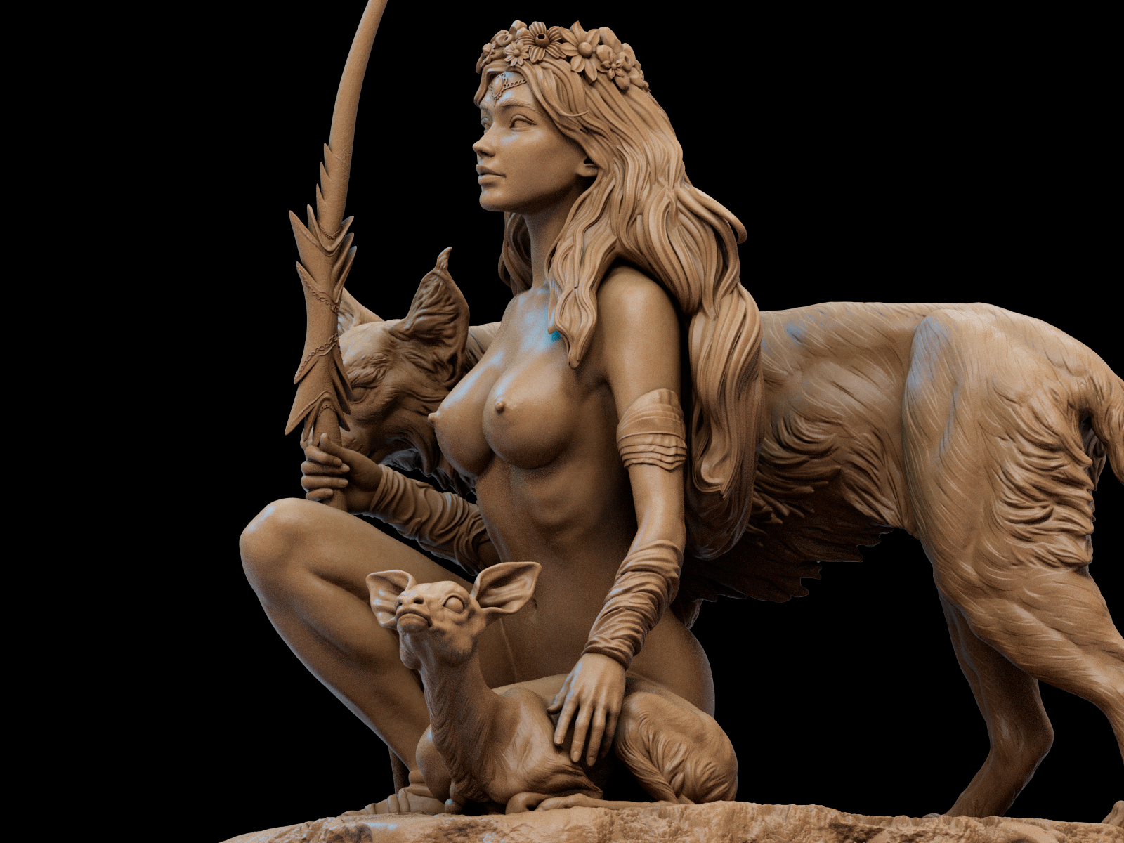 Artemis| Maximum Detailed 12K 3D printed figure | Fantasy | CA3D